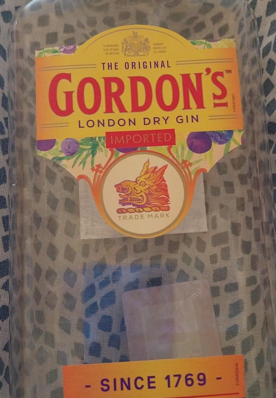 Fotografie - London Dry Gin Gordon's