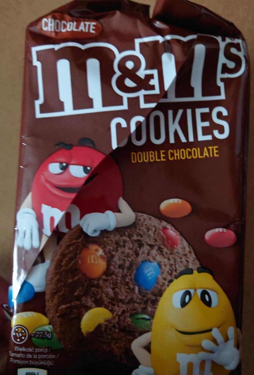 Fotografie - Cookies double chocolate M&M's