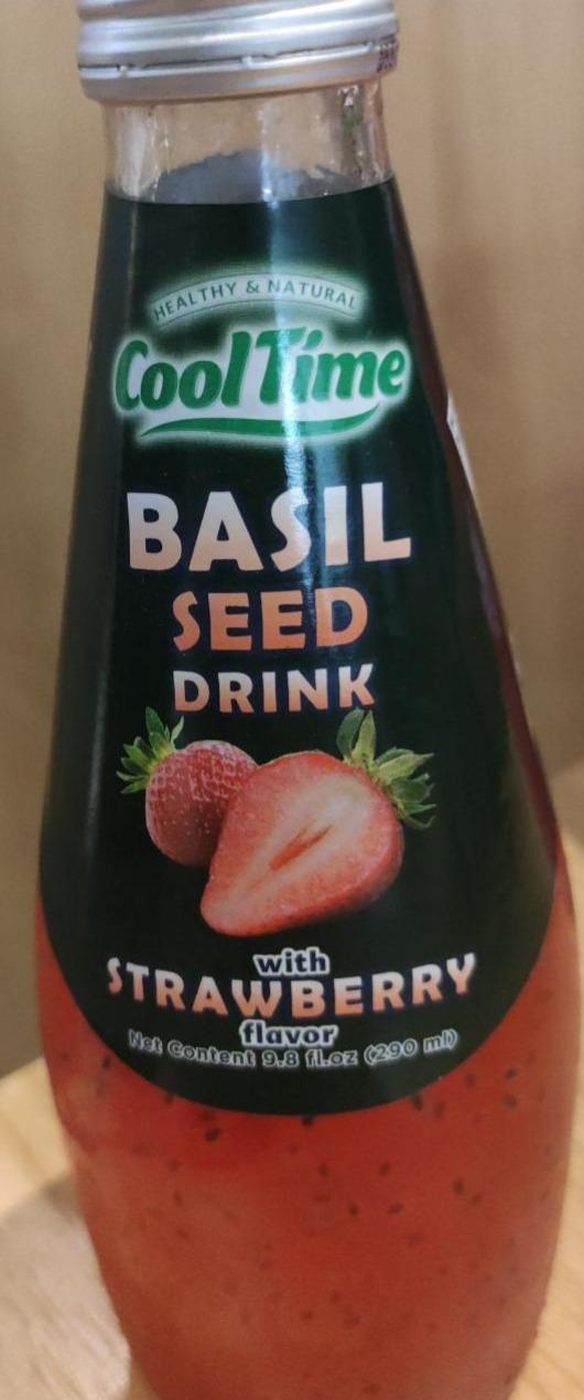 Fotografie - Basil Seed Drink with strawberry flavor CoolTime