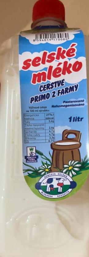 Fotografie - Originál selské mléko minimálně 3,6% tuku