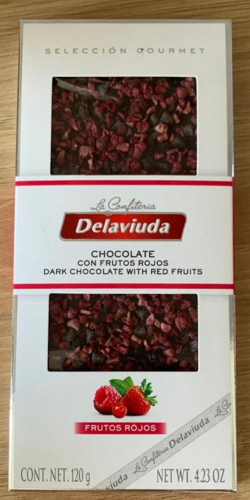 Fotografie - Dark Chocolate With Red Fruits La Confiteria Delaviuda