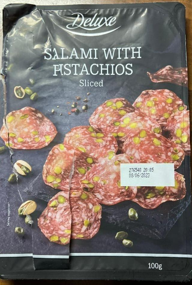 Fotografie - Salami with Pistachios sliced Deluxe