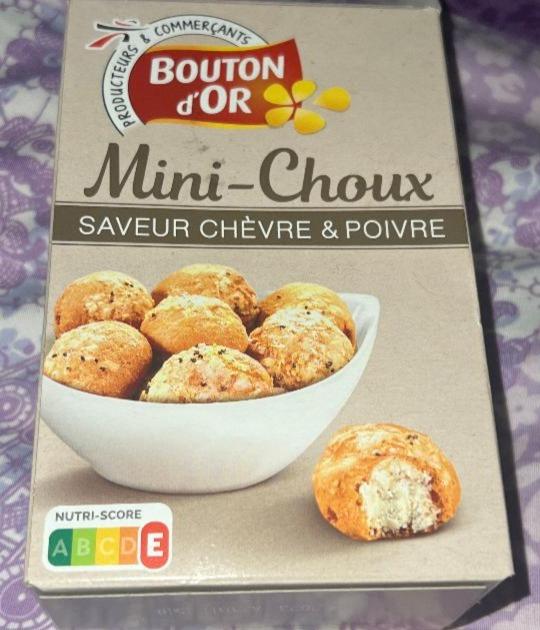Fotografie - Mini-Choux Saveur Chèvre & Poivre Bouton d'Or