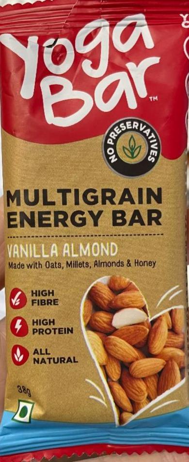 Fotografie - Multigrain Energy Bar vanilla almond Yoga Bar