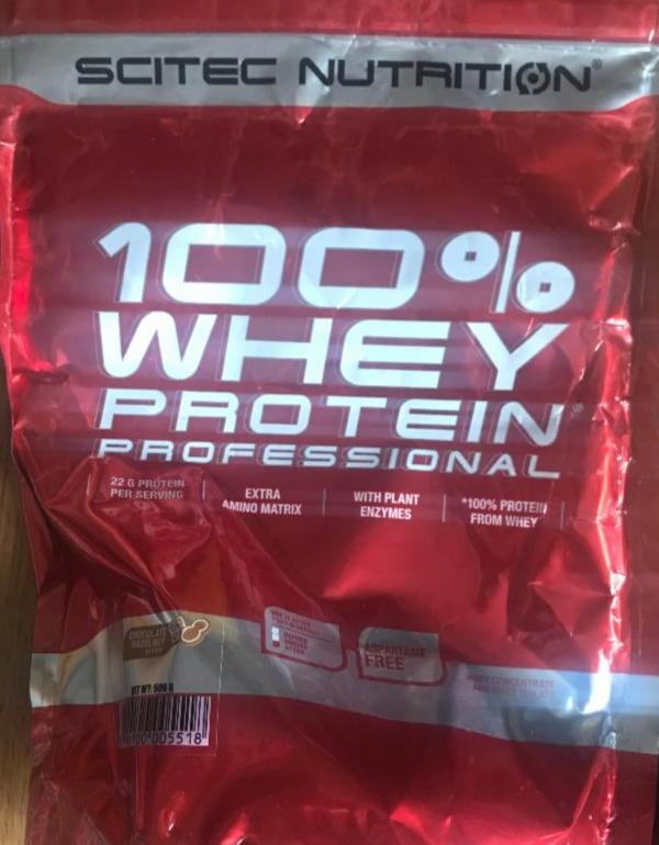 Fotografie - 100% Whey Professional Protein Powder, Chocolate Hazelnut Scitec Nutrition