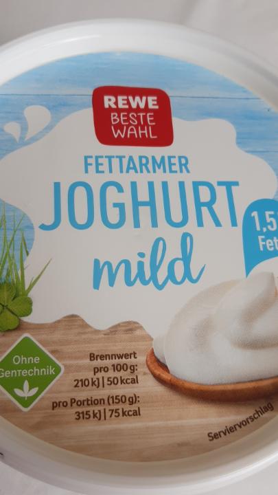 Fotografie - Fettarmer Joghurt mild REWE Beste Wahl