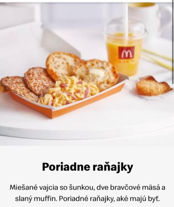 Fotografie - Poriadne raňajky McDonald's