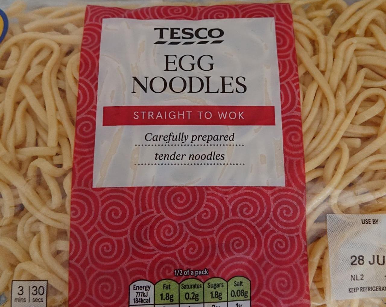 Fotografie - Egg noodles straight to wok Tesco