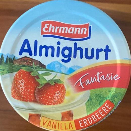 Fotografie - Almighurt Fantasie Vanilla-Erdbeere Ehrmann