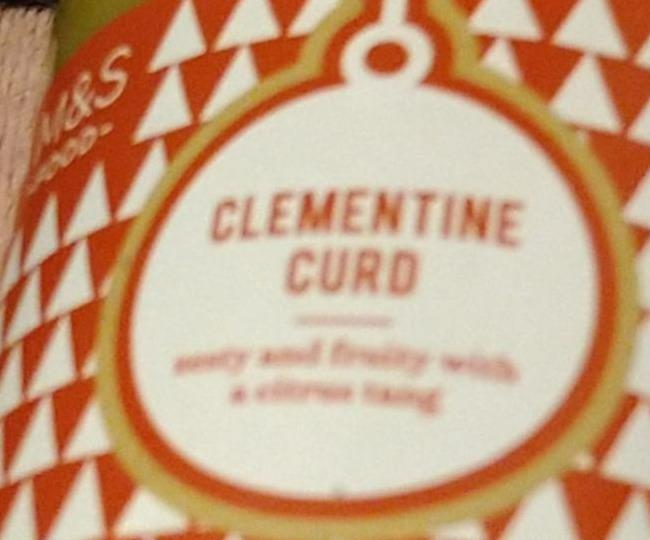 Fotografie - Clementine curd M&S food