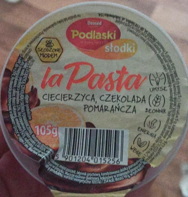 Fotografie - Podlaski Słodki La Pasta ciecierzycą czekolada pomarańcza Drosed