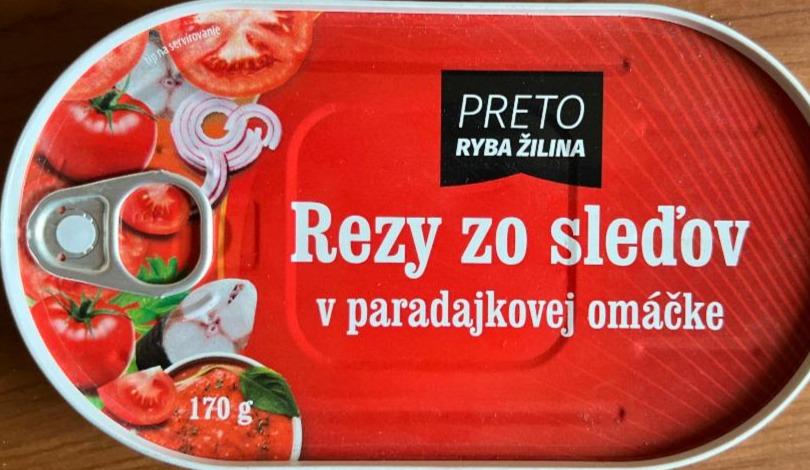 Fotografie - Rezy zo sleďov v paradajkovej omáčke Preto ryba Žilina