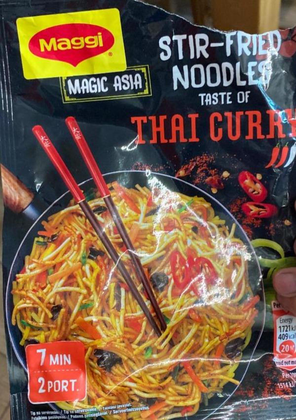 Fotografie - Magic Asia Stir-Fried Noodles Thai Curry Maggi