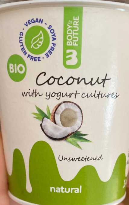 Fotografie - Coconut with yogurt cultures unsweetened natural Body&Future