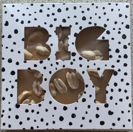 Fotografie - Bílá čokoláda s karamelem, arašídy a solí Big boy