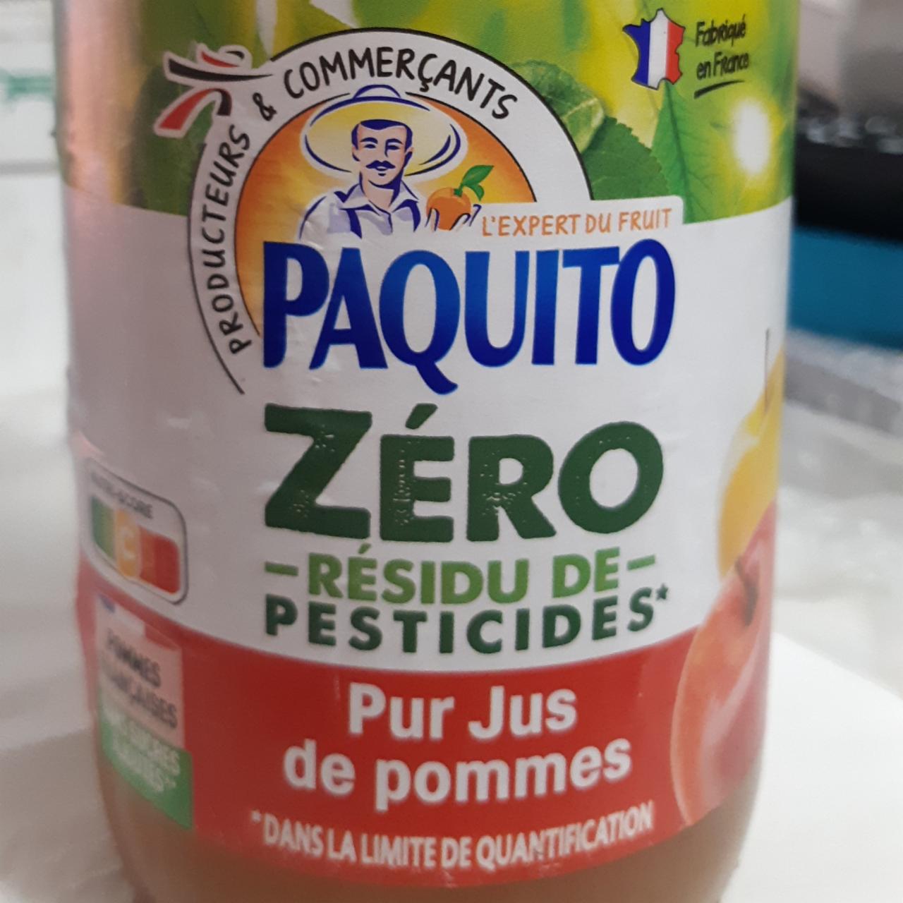 Fotografie - Pur jus de pommes Zéro résidu de pesticides Paquito