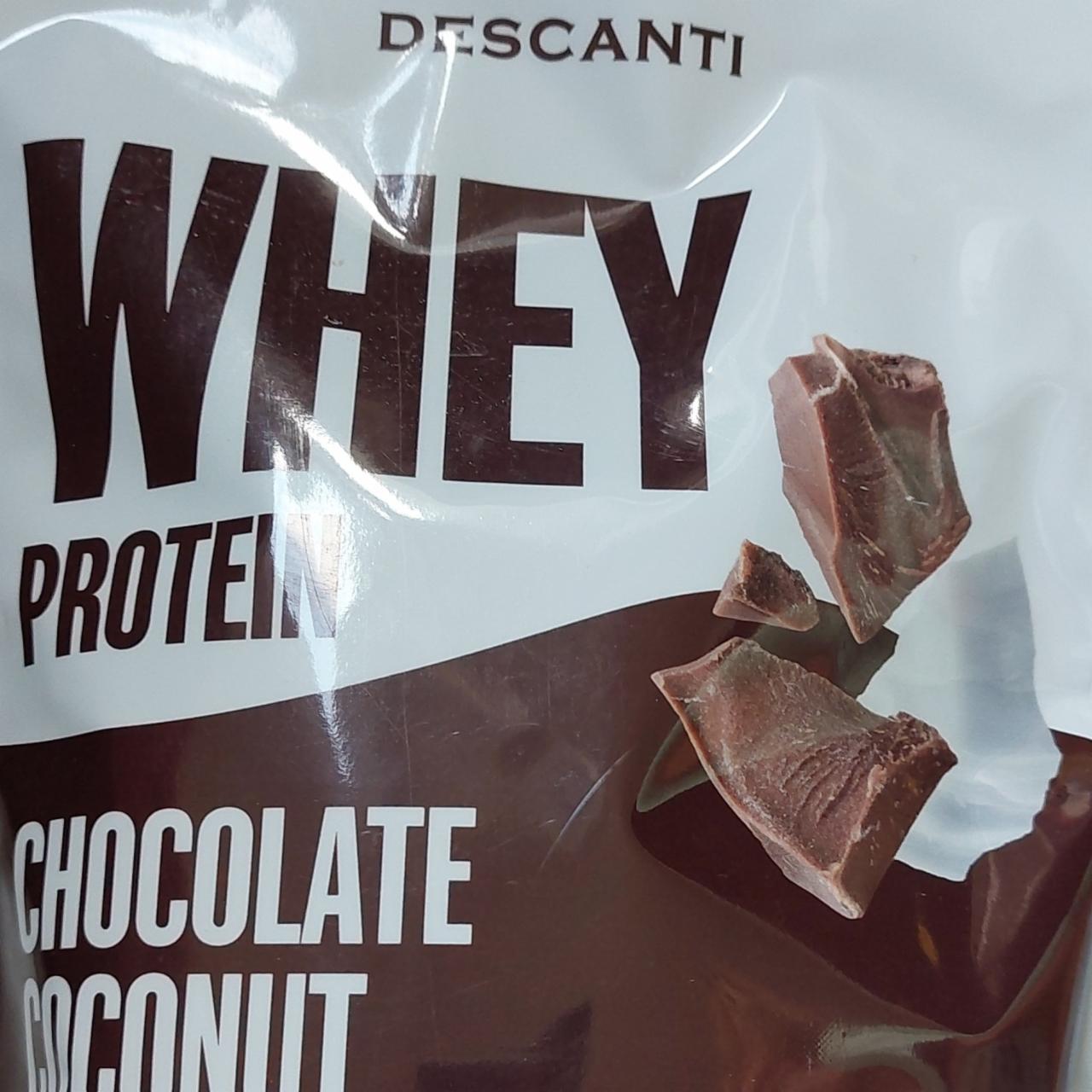 Fotografie - Whey protein chocolate coconut Descanti