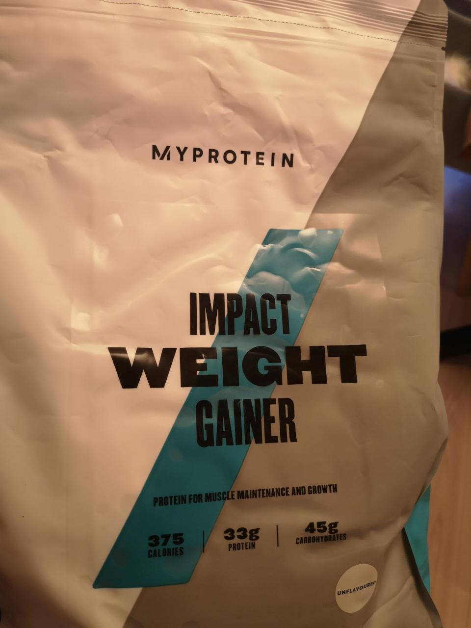 Fotografie - Impact weight gainer Myprotein