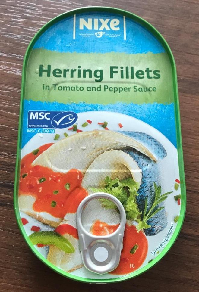 Fotografie - Herring Fillets in Tomato and Pepper Sauce Nixe