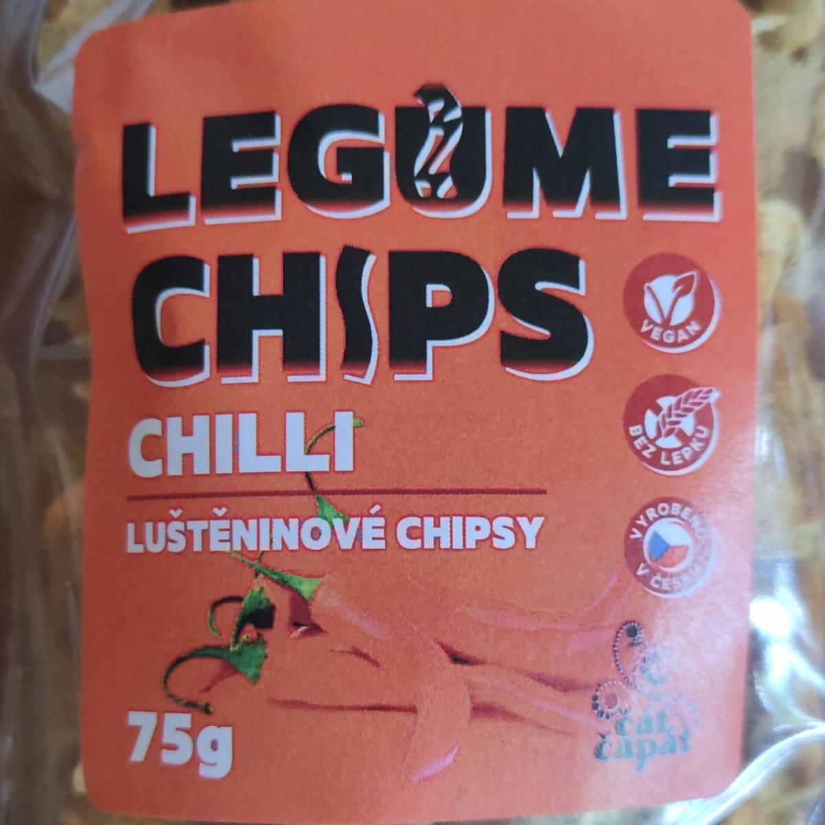 Fotografie - Legume Chips Chilli luštěninové chipsy Čát Čapát