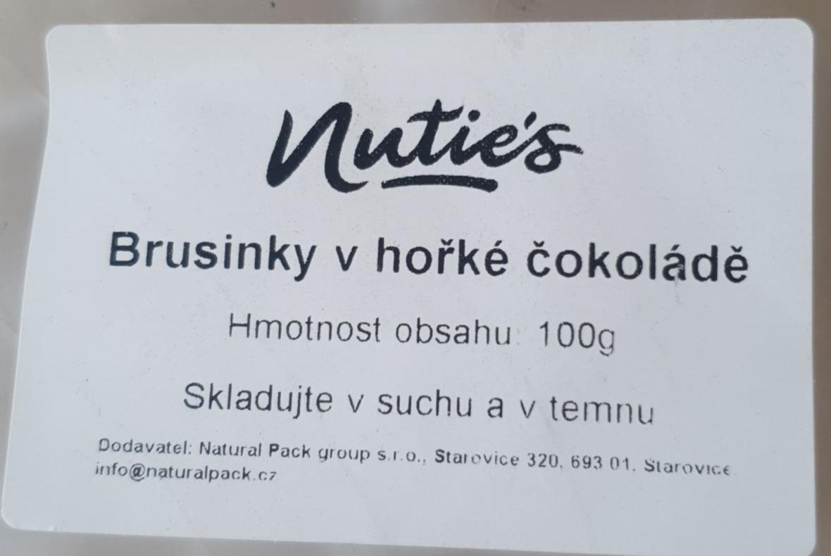 Fotografie - brusinky v hořké čokoládě Nutie's
