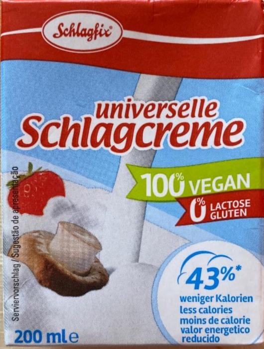 Fotografie - universelle Schlagcreme 100% vegan Schlagfix