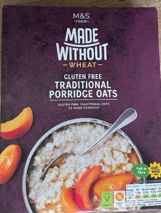 Fotografie - Gluten free traditional porridge oats M&S Food
