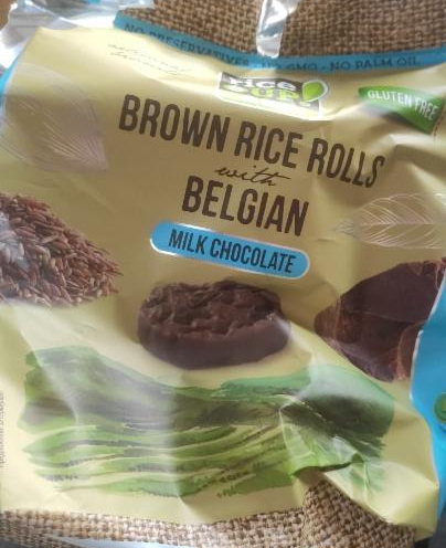 Fotografie - Brown rice rolls with belgian milk chocolate Rice up!