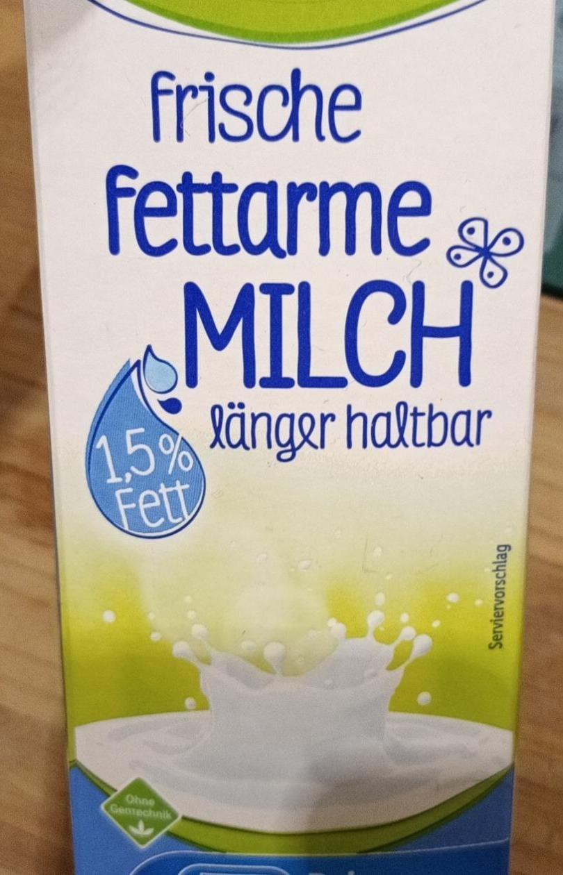 Fotografie - Frische fettarme Milch länger haltbar 1,5% Fett Milbona