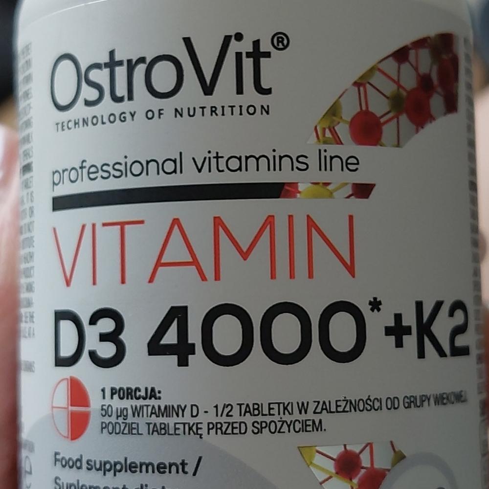 Fotografie - Vitamin D3 4000 IU + K2 OstroVit