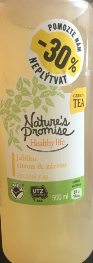 Fotografie - zelený čaj jablko,citron & zázvor Nature's Promise