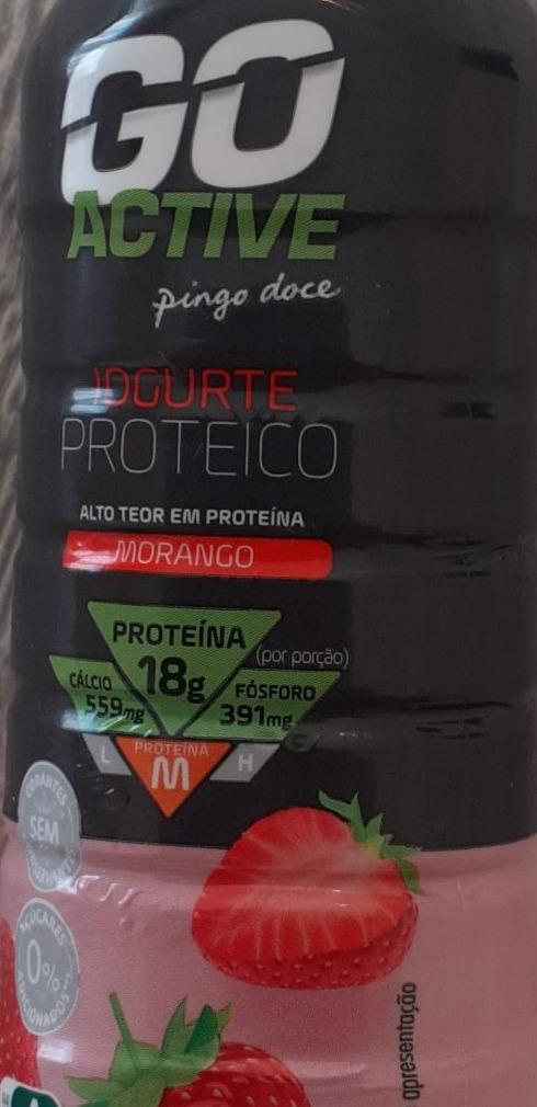 Fotografie - Iogurte Proteico Pingo Doce Morango Go Active
