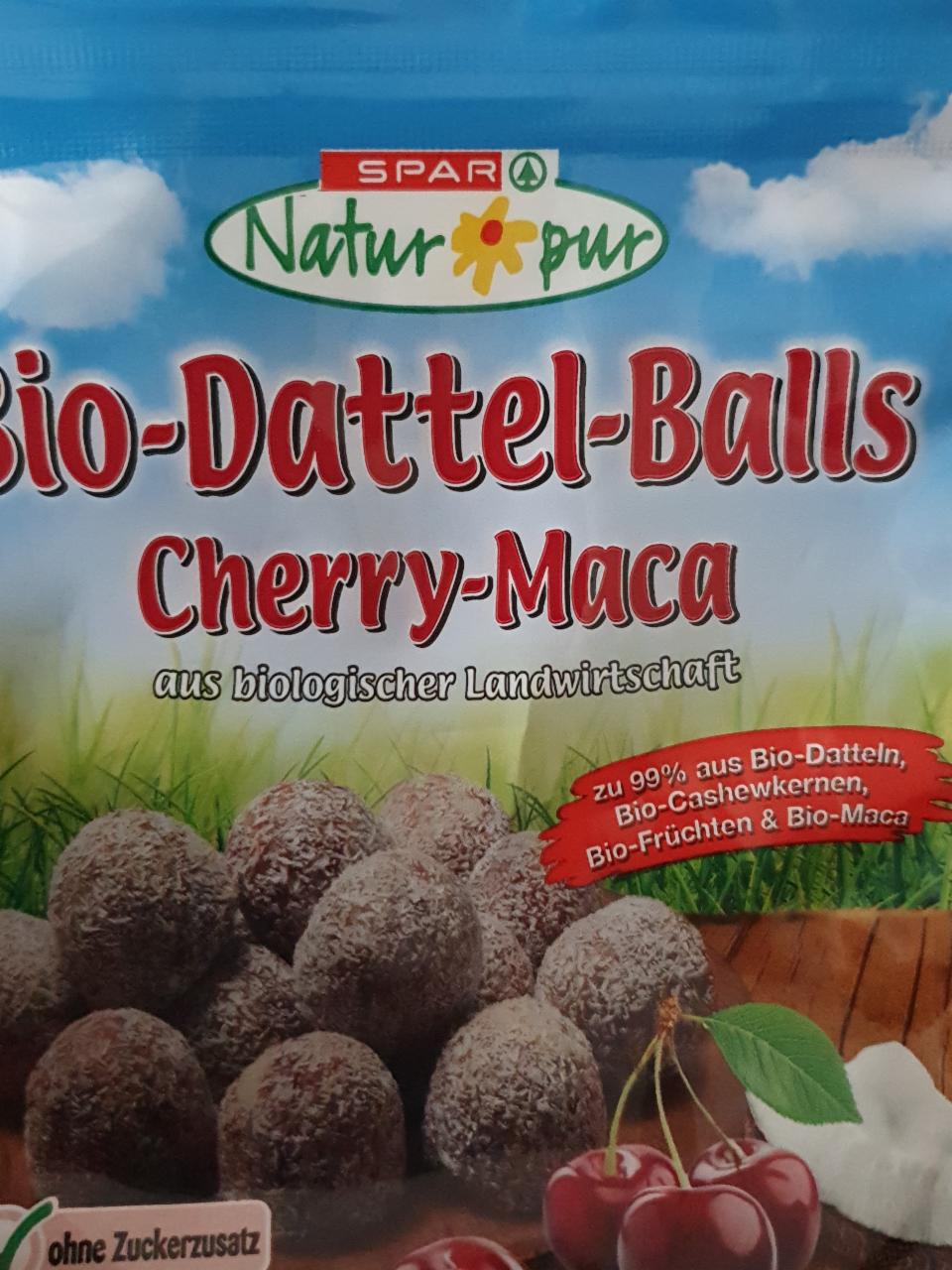 Fotografie - Bio-Dattel-Balls Cherry-Maca Spar Natur Pur
