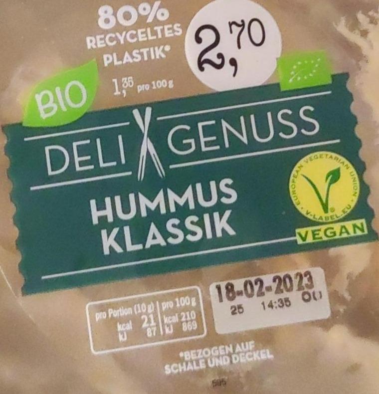 Fotografie - Hummus klassik Deli genuss