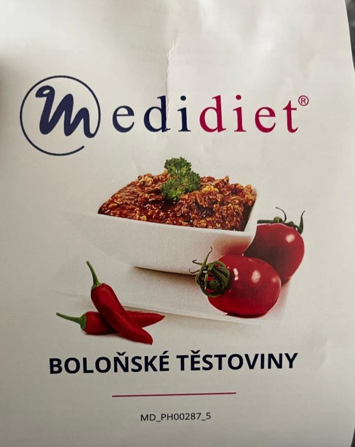 Fotografie - boloňské těstoviny v prášku Medidiet