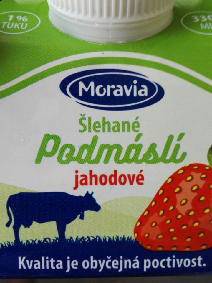 Fotografie - Šlehané podmáslí jahodové Moravia