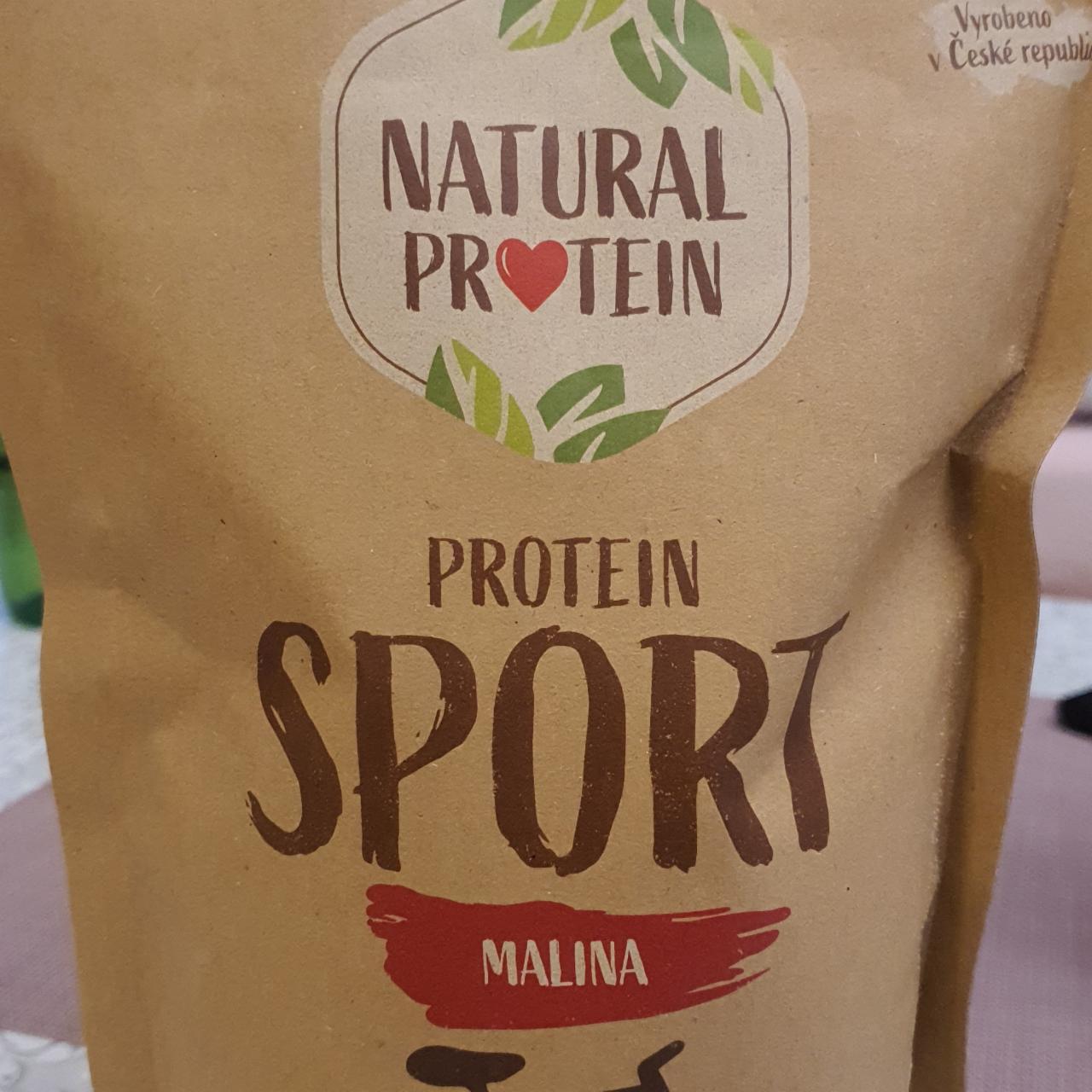 Fotografie - Protein Sport malina Natural protein