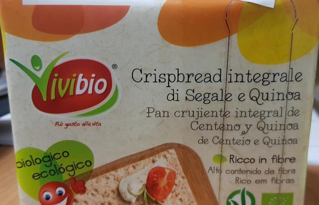 Fotografie - Pan crujiente integral de Centeno y Quinoa Vivibio