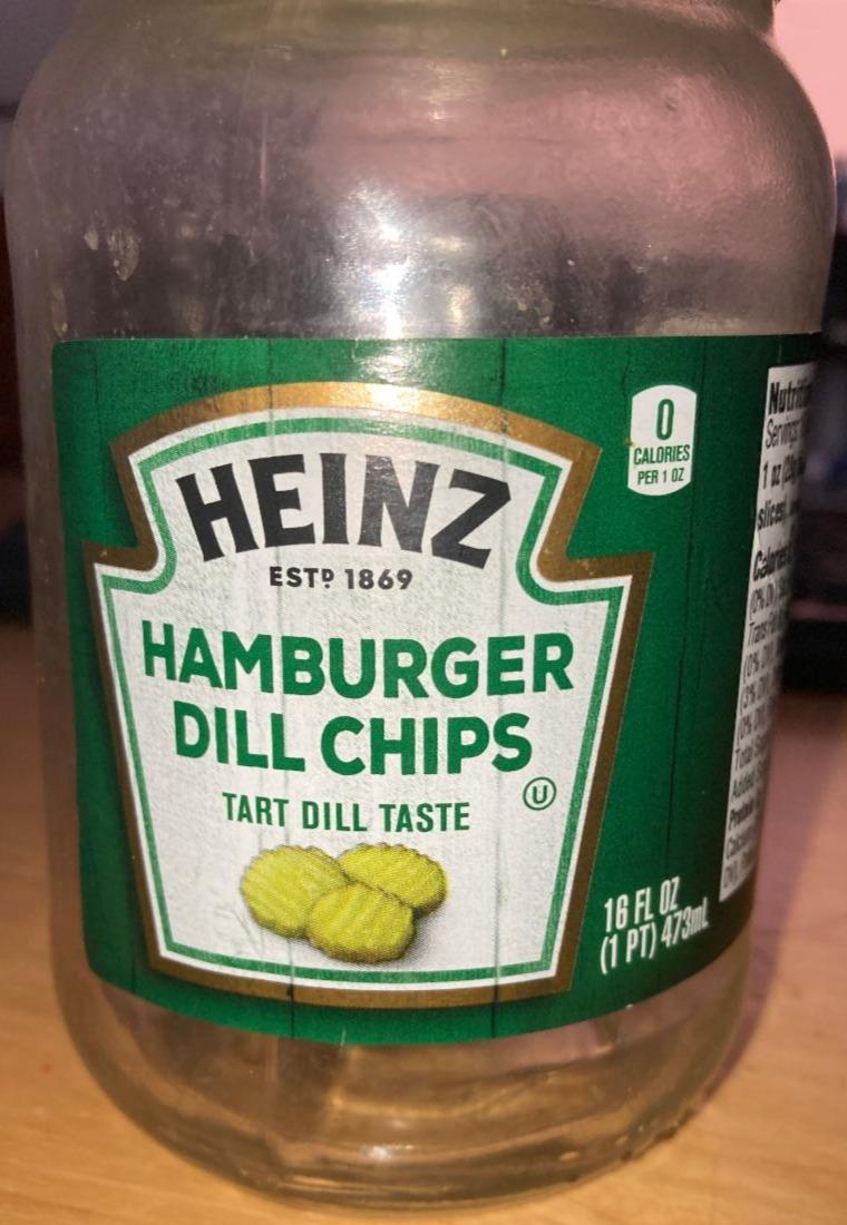 Fotografie - Hamburger Dill Chips Heinz