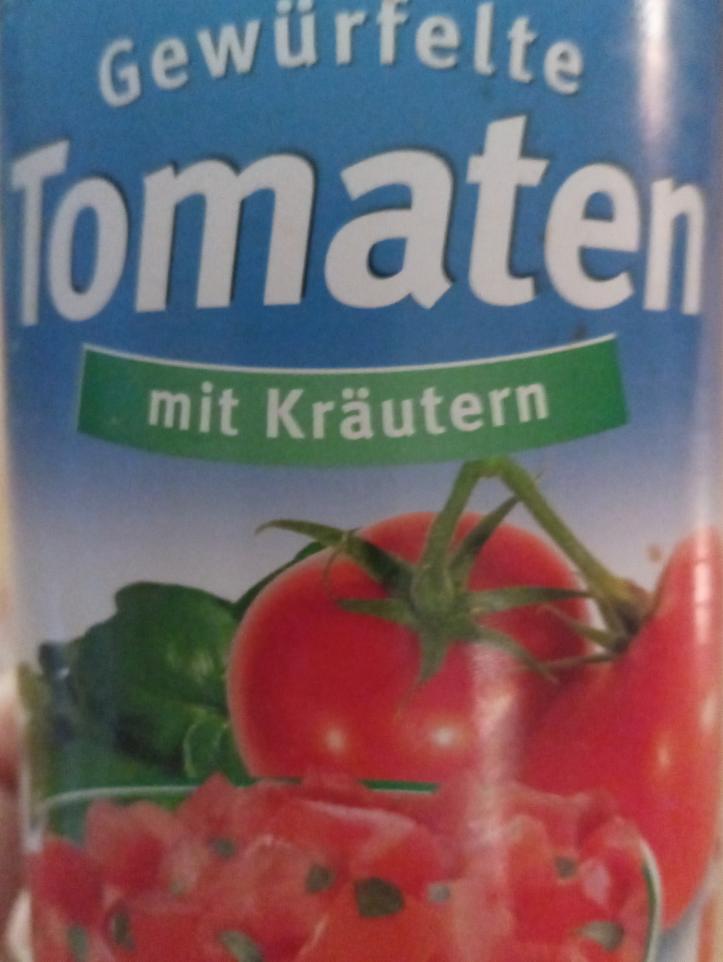 Fotografie - Gewürfelte Tomaten mit Kräutern