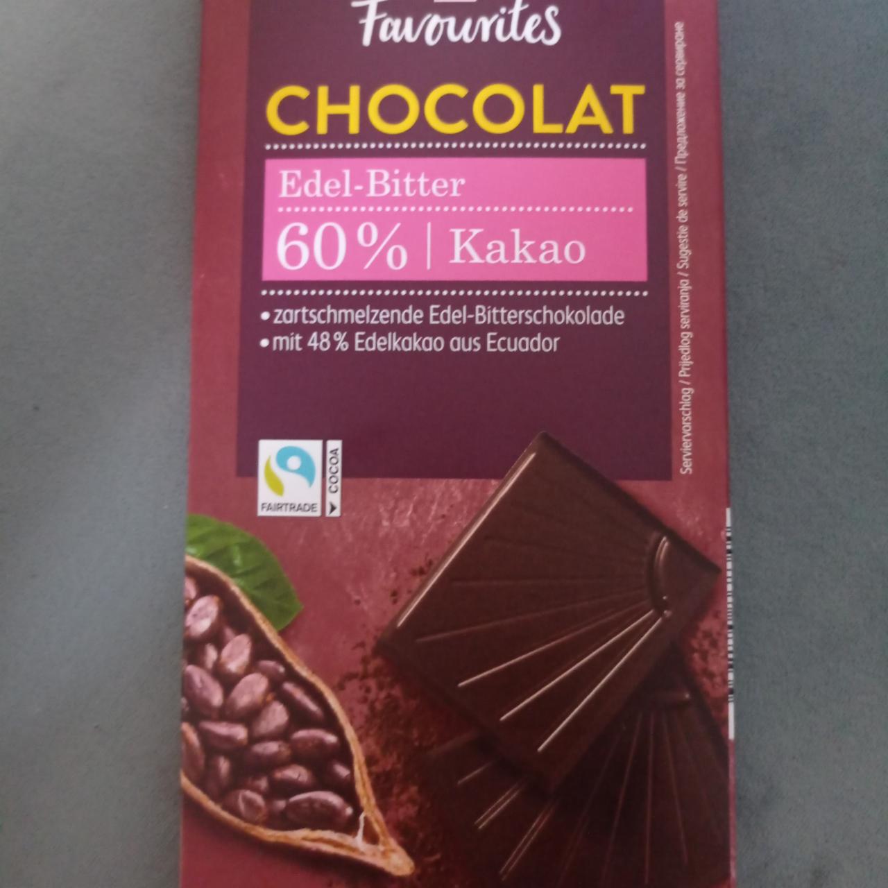 Fotografie - Chocolat Edel-bitter 60% kakao K-Favourites