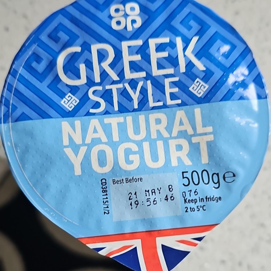 Fotografie - Greek style natural yogurt Coop