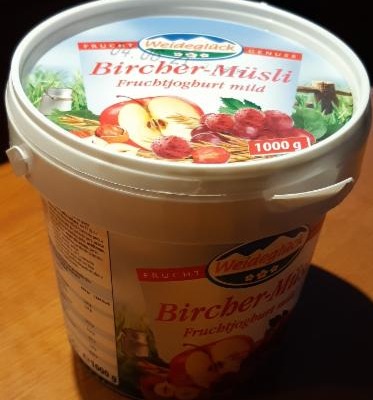 Fotografie - Bircher müsli Fruchtjoghurt mild Weideglück