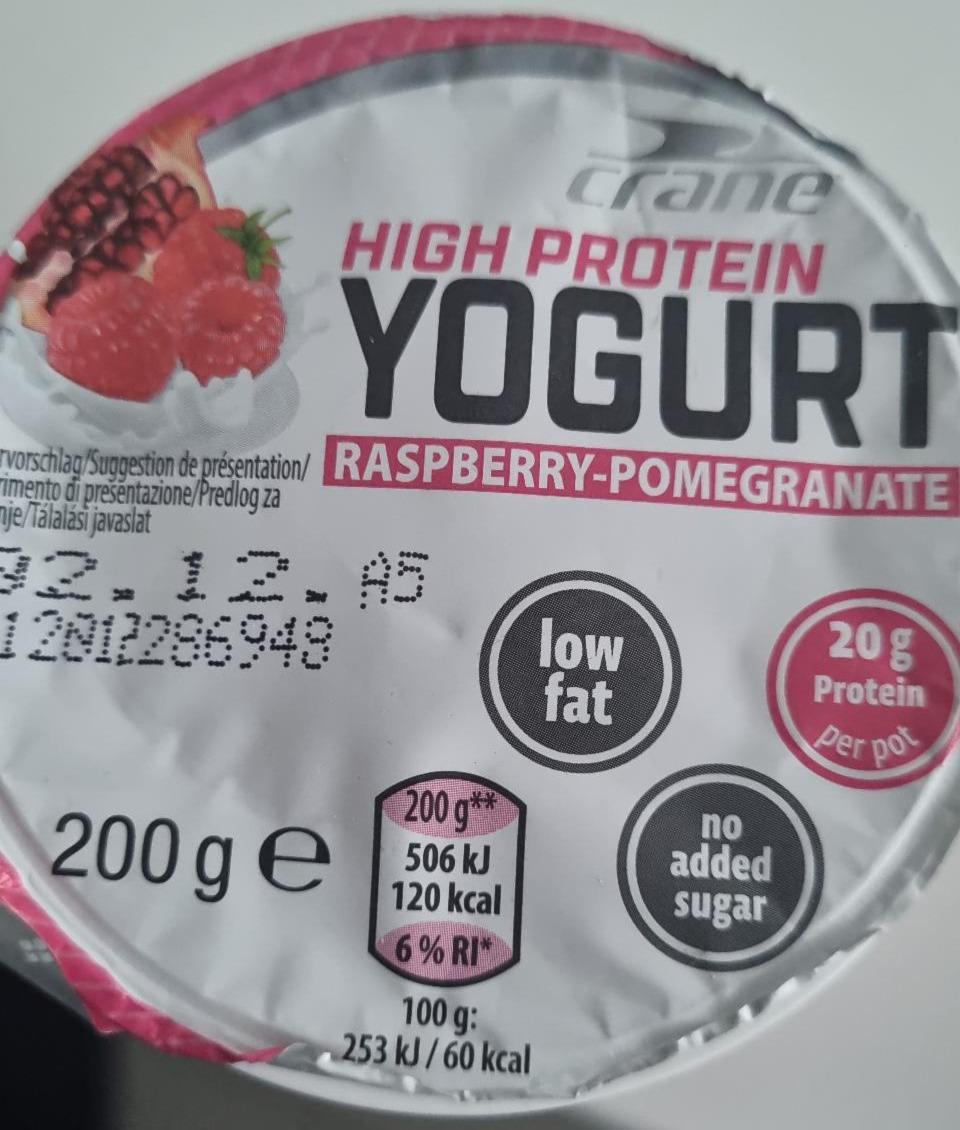 Fotografie - High Protein Yogurt Raspberry-Pomegranate Crane