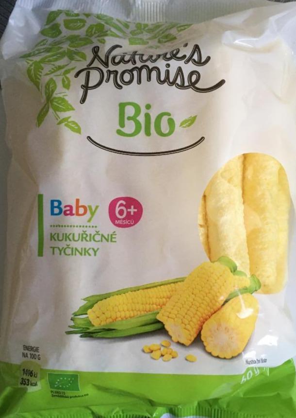 Fotografie - Baby kukuřičné tyčinky bio Nature's Promise