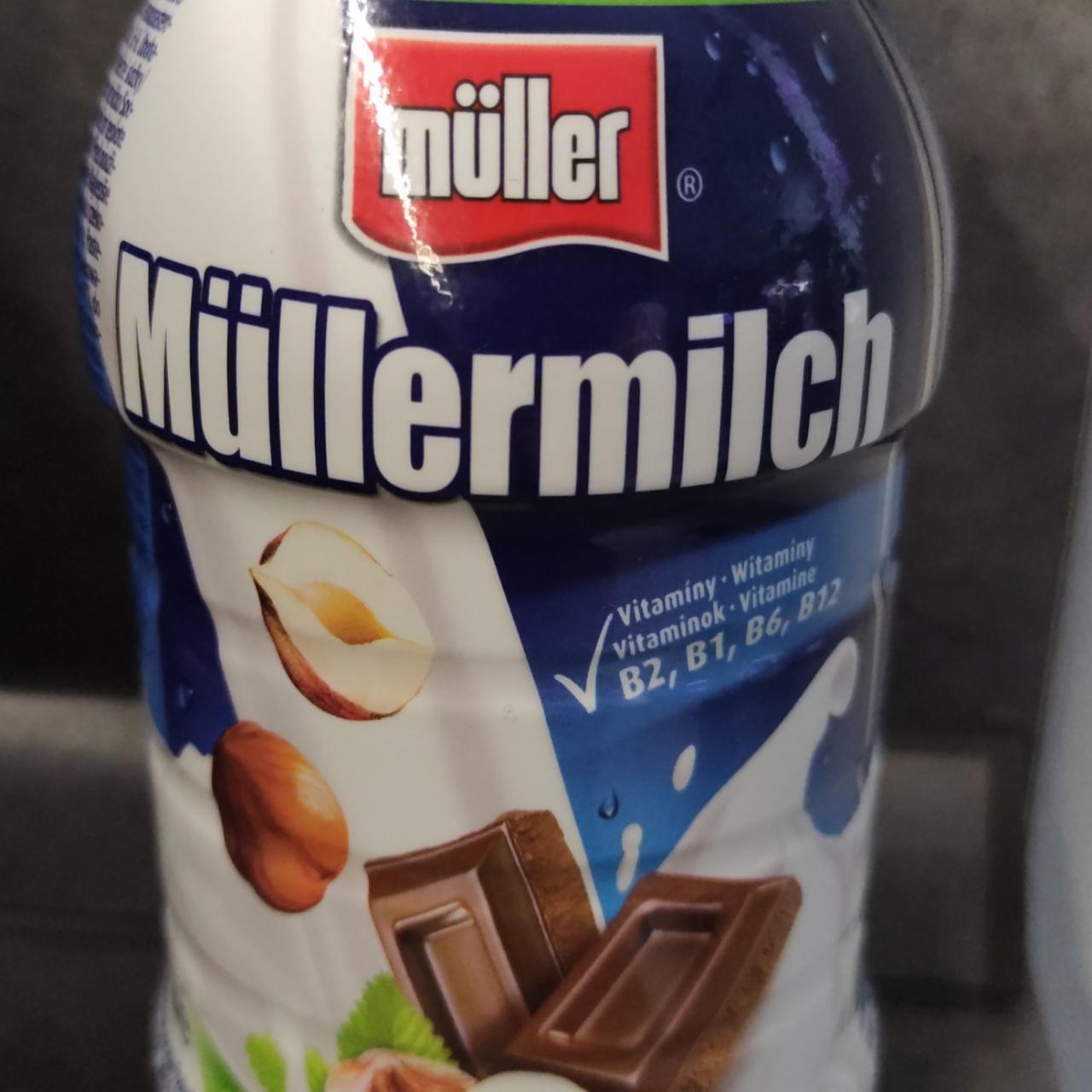 Fotografie - Müllermilch čokoláda lískový oříšek Müller