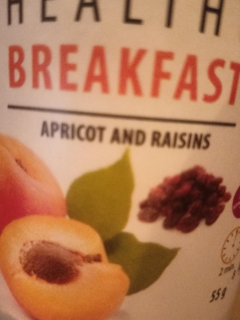 Fotografie - BREAKFAST Apricot and Raisins Healthy