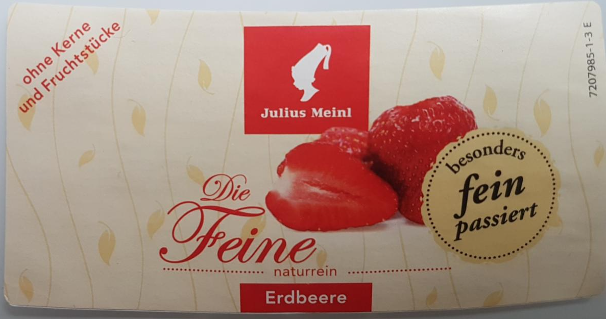 Fotografie - Die Feine Erdbeere Marmelade Julius Meinl