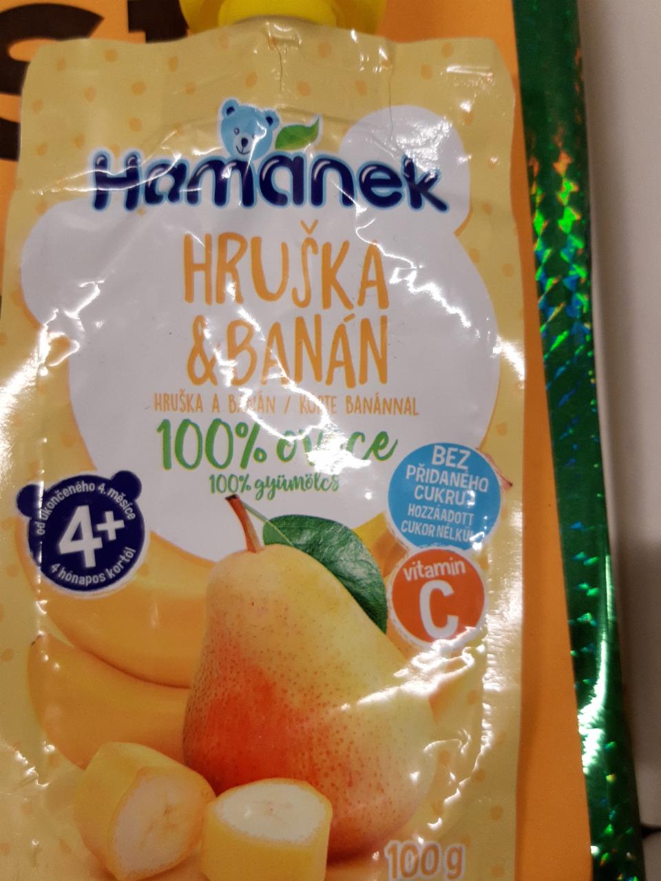 Fotografie - svačinka s hruškami a banány Hamánek