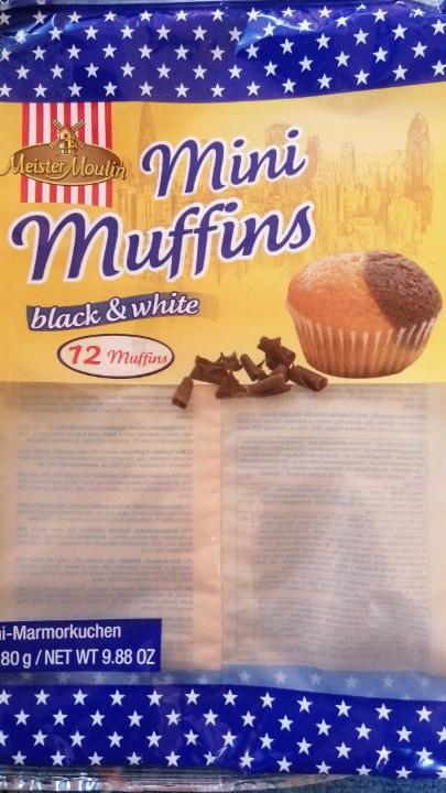 Fotografie - Mini muffins black & white Meister Moulin